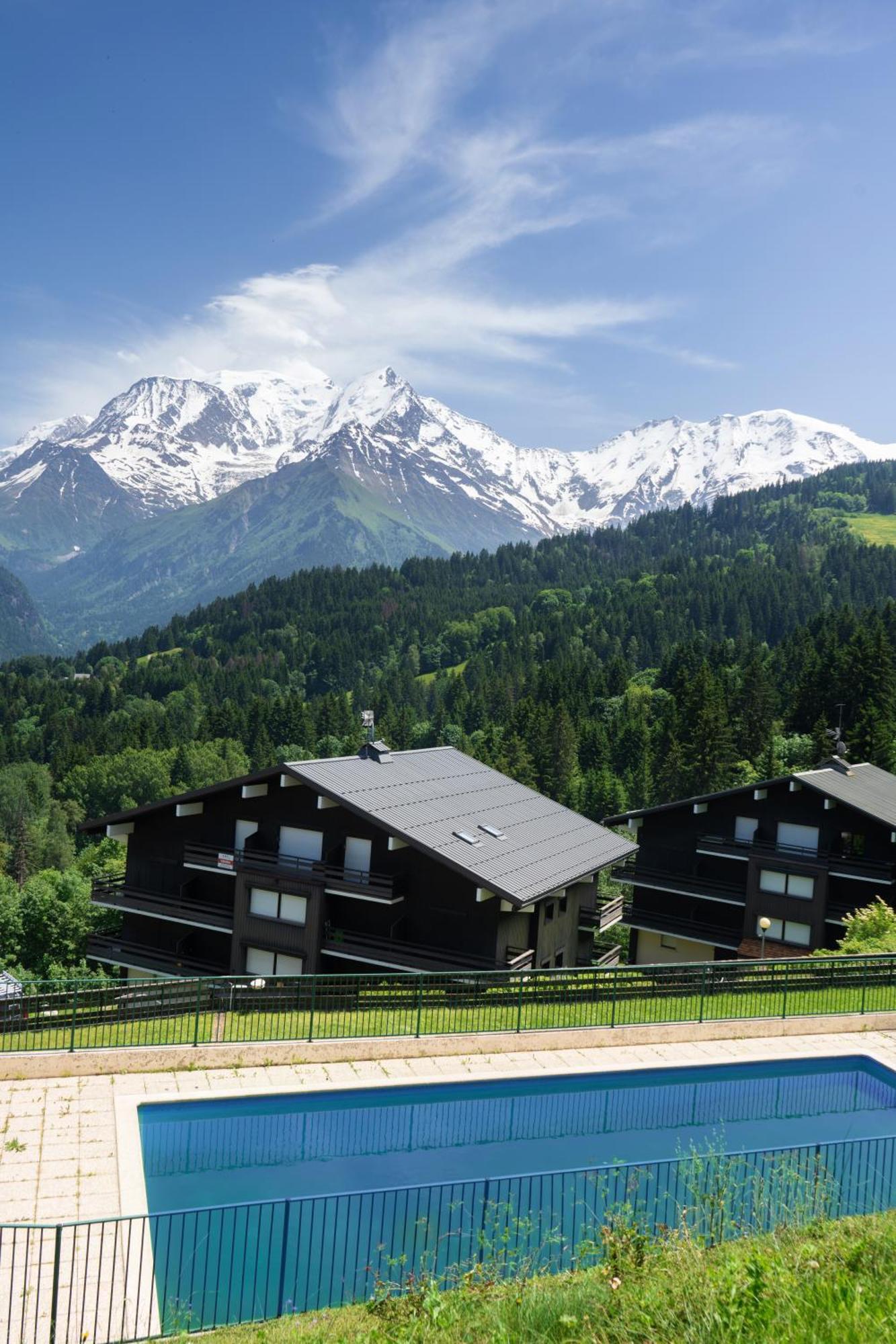 Studio Cabine Au Loup Blanc Avec Vue Mont Blanc Сен-Жерве-ле-Бен Екстер'єр фото