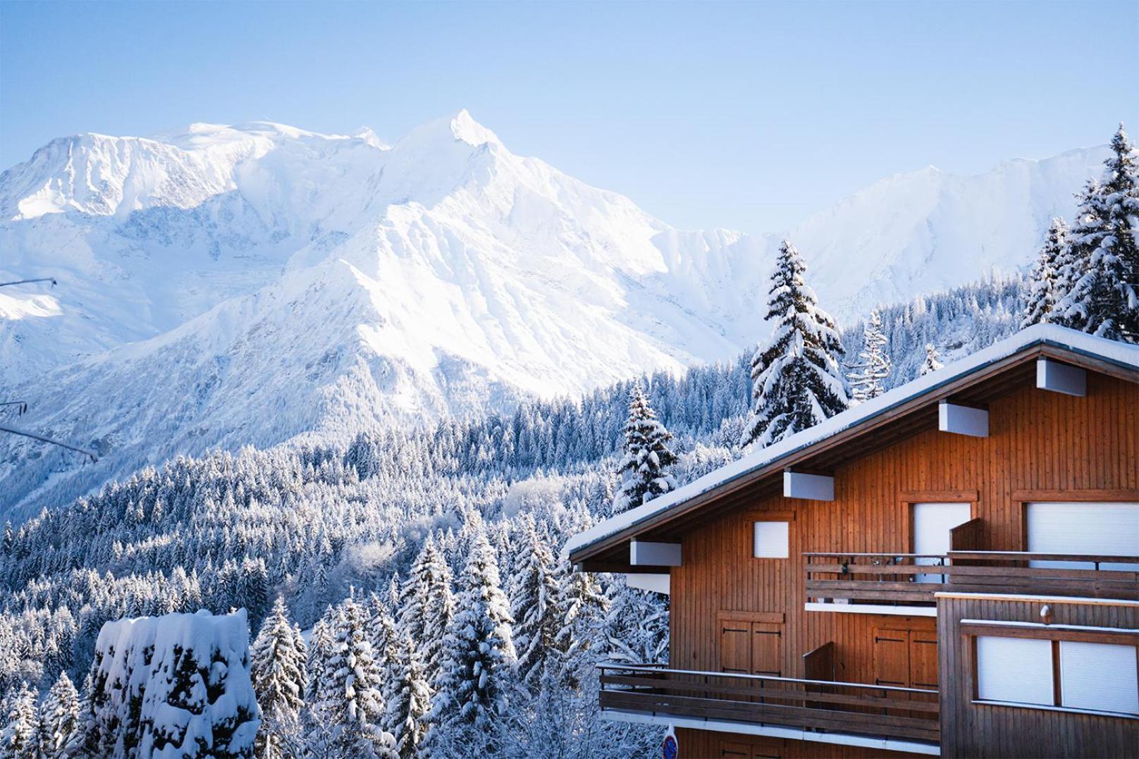 Studio Cabine Au Loup Blanc Avec Vue Mont Blanc Сен-Жерве-ле-Бен Екстер'єр фото
